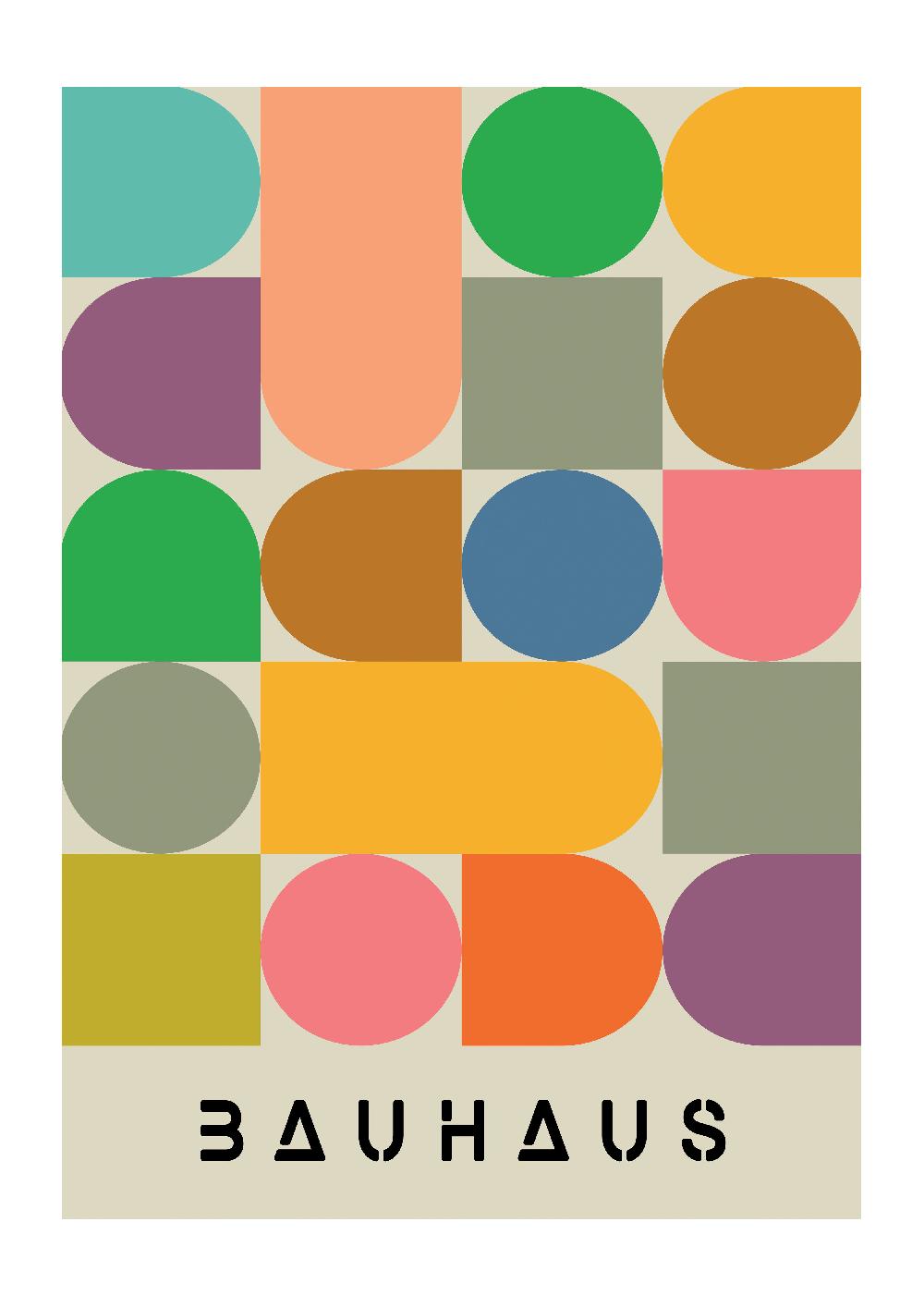 photoframesandart Colourful Bauhaus | Luxe Poster Co