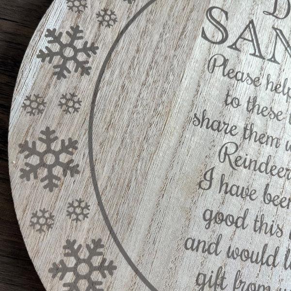 Photoframesandart Dear Santa Plate