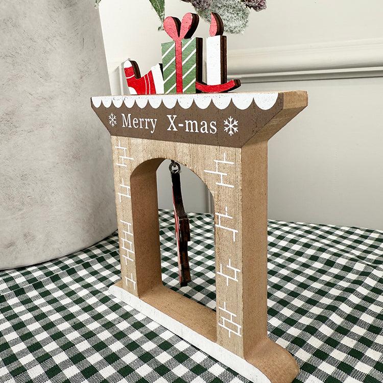 Photoframesandart Falling Santa Ornament | Wooden