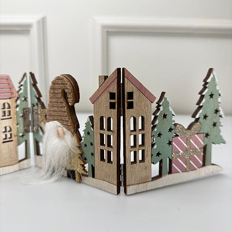 Photoframesandart Foldable Gonk House Scene | Wooden