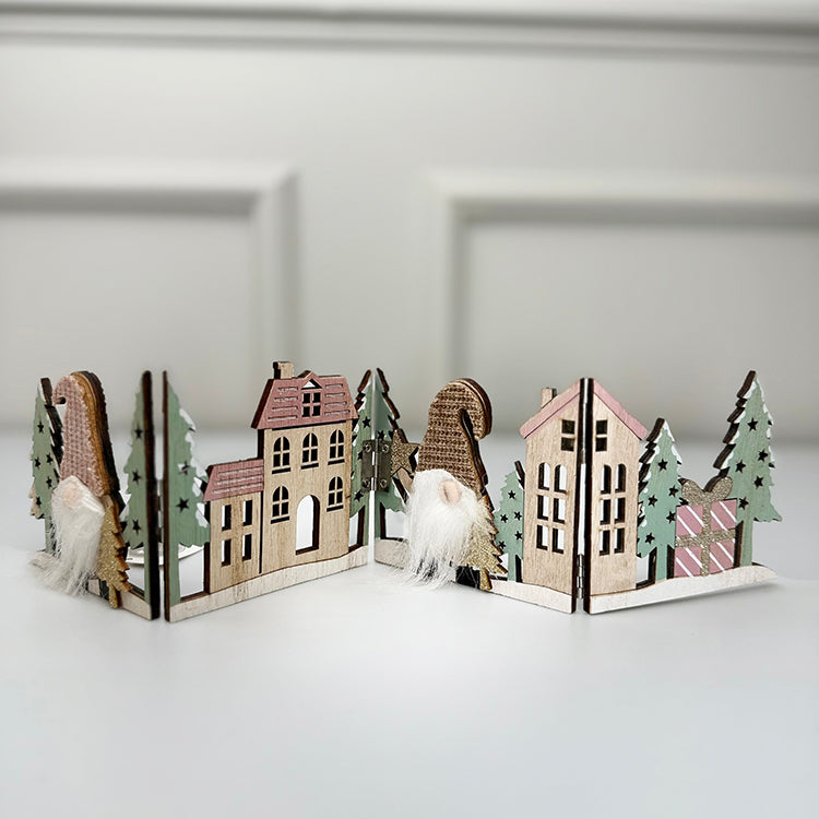 photoframesandart Foldable Gonk House Scene | Wooden