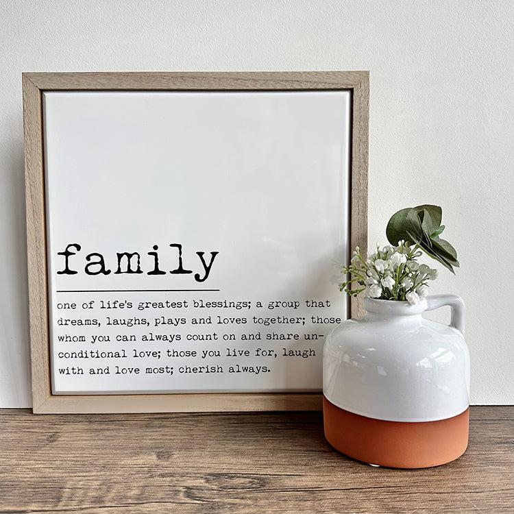 Photoframesandart Framed Tile Quote | Family