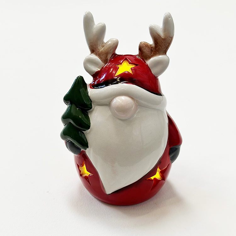 Photoframesandart LED Ceramic Santa Decoration