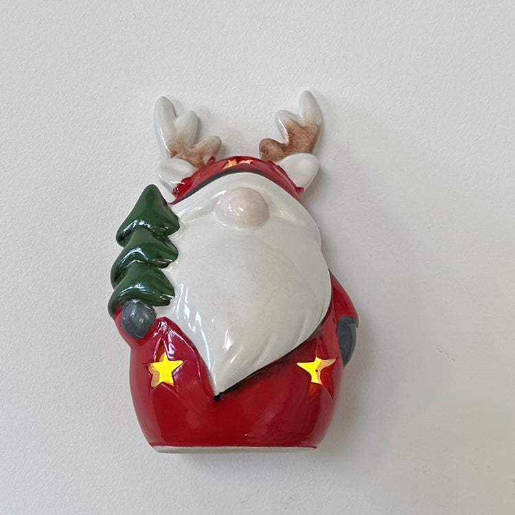 Photoframesandart LED Ceramic Santa Decoration