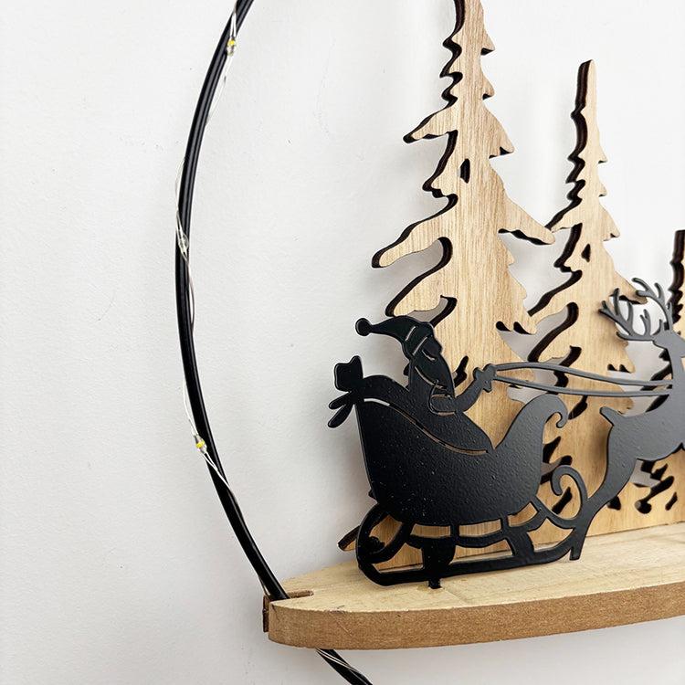 Photoframesandart LED Christmas Hanging Hoop