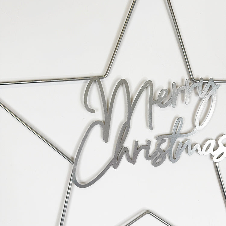 Photoframesandart Merry Christmas Star | Silver