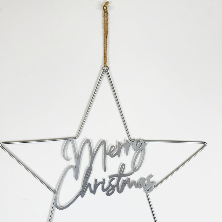 Photoframesandart Merry Christmas Star | Silver