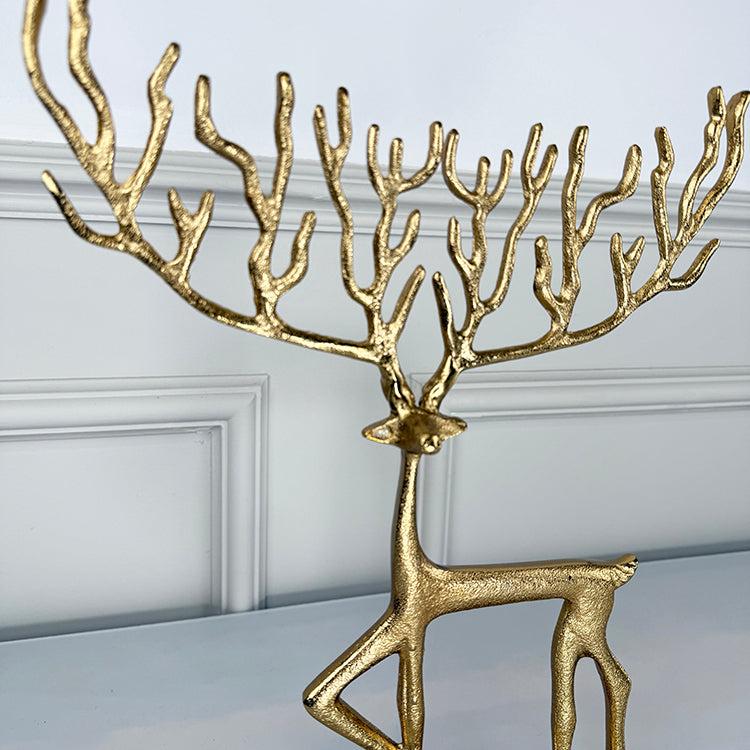 Photoframesandart Minimalist Decor Metal Stag | Gold