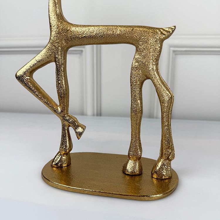 Photoframesandart Minimalist Decor Metal Stag | Gold