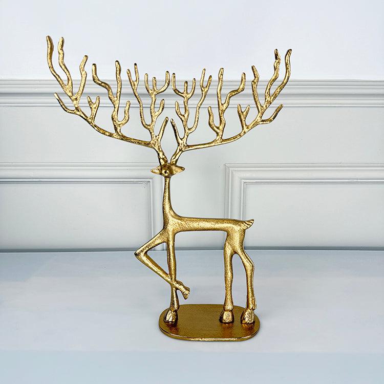 photoframesandart Minimalist Decor Metal Stag | Gold