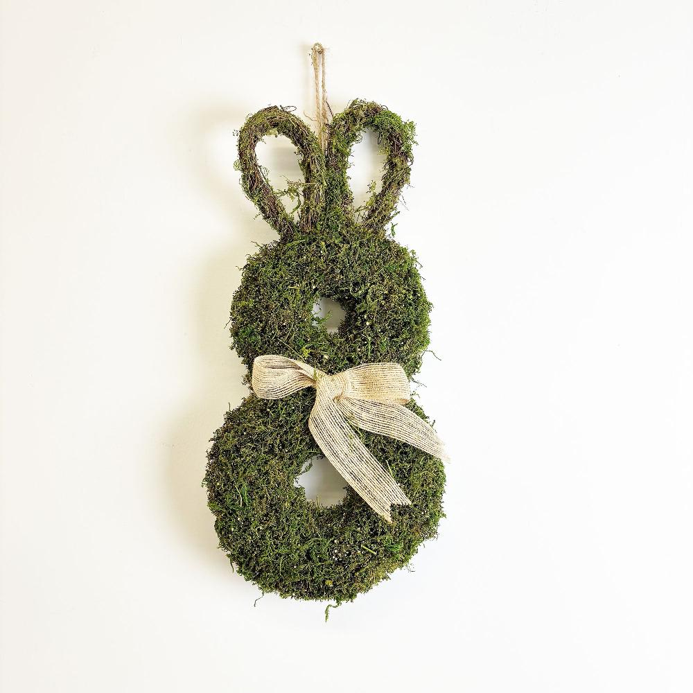 photoframesandart Moss & Salin Rabbit Wreath