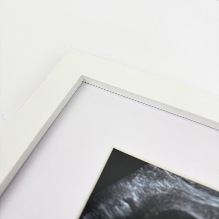 Photoframesandart My First Scan Photo Frame | White