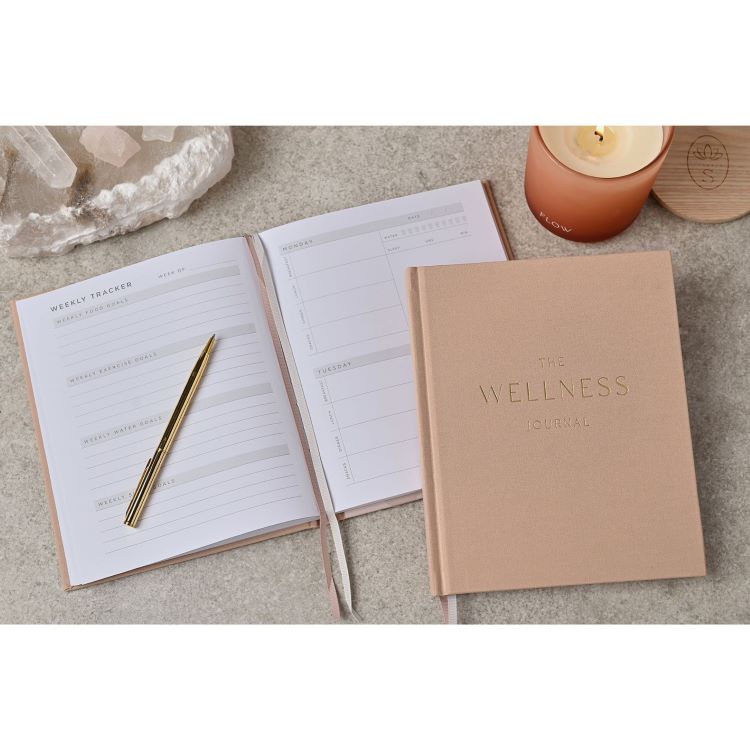 Photoframesandart My Wellness Journal | Mocha Linen