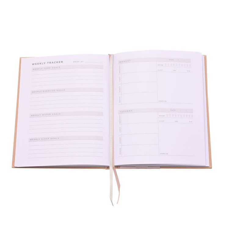 Photoframesandart My Wellness Journal | Mocha Linen