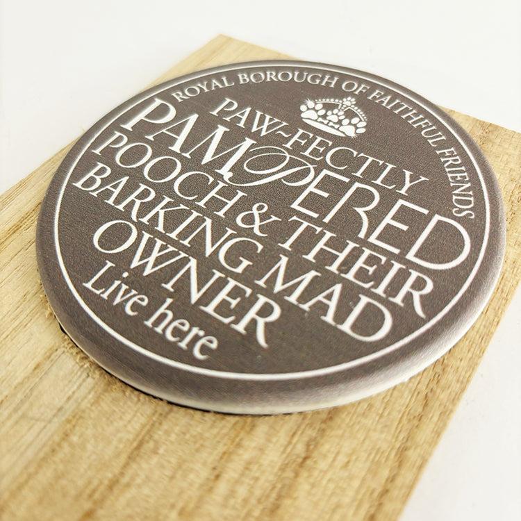 Photoframesandart Pampered Pooch | Wooden Hook