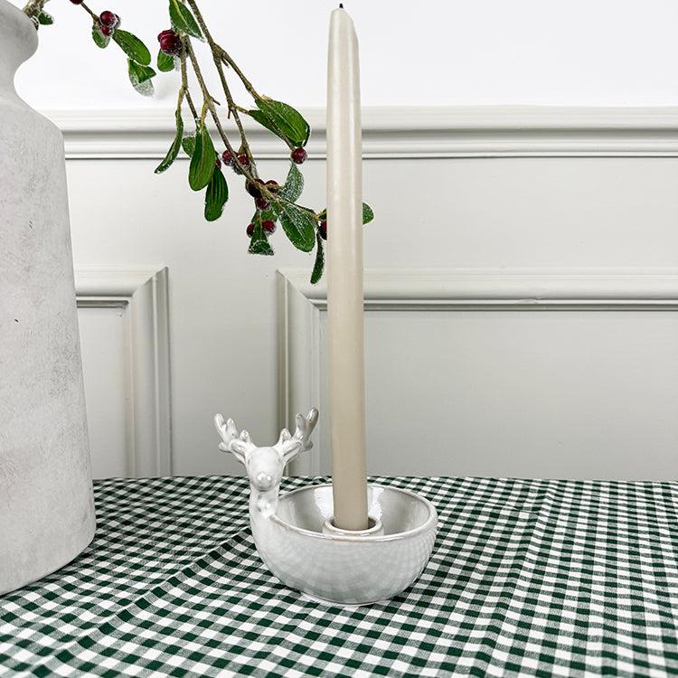 photoframesandart Reindeer Candle Holder | Ceramic