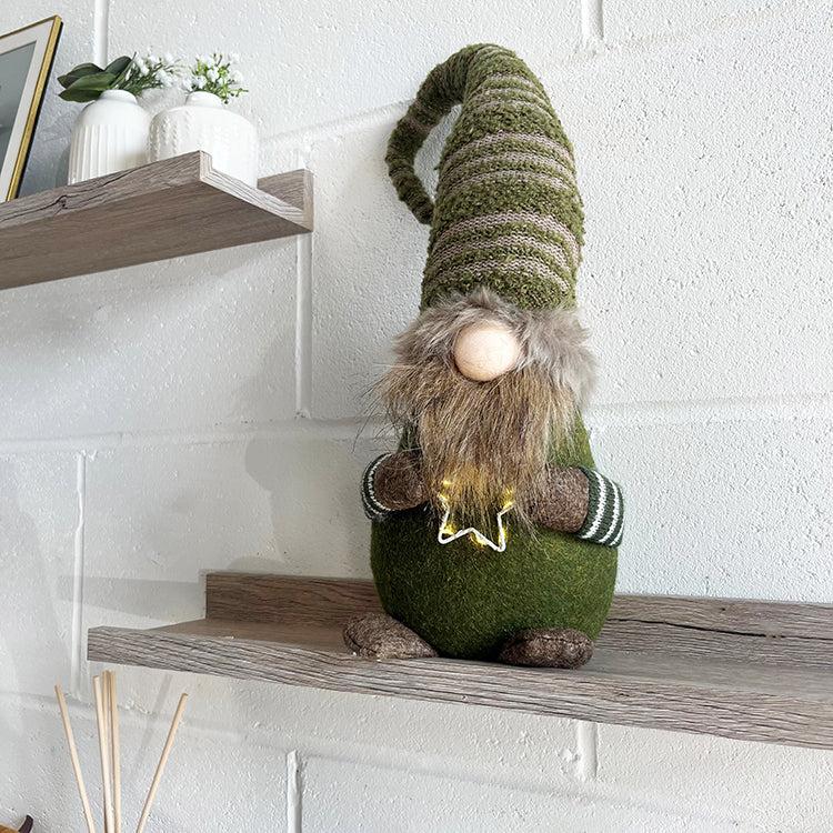 Photoframesandart Rustic Green Gonk | LED Star