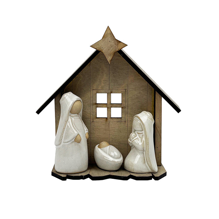 Photoframesandart Rustic Nativity Scene