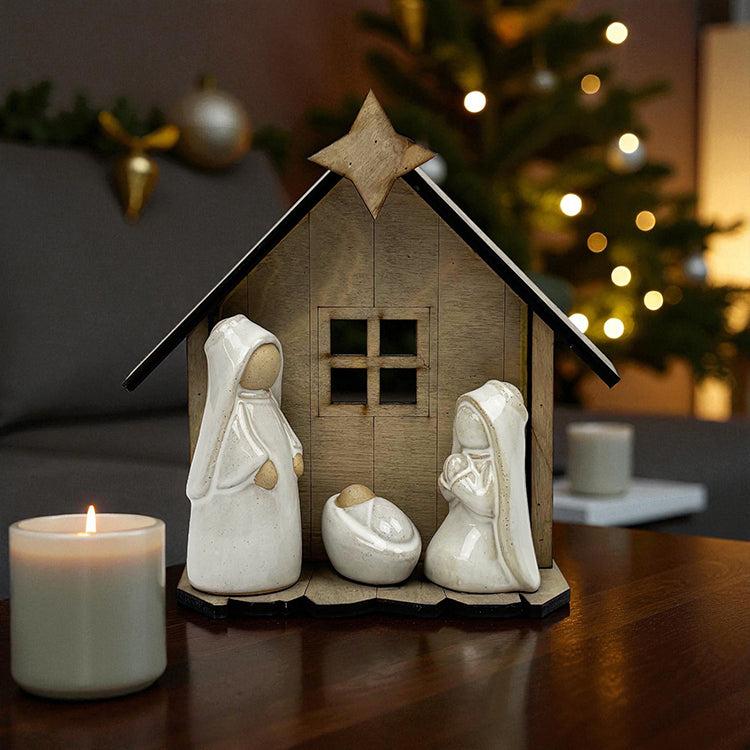 photoframesandart Rustic Nativity Scene