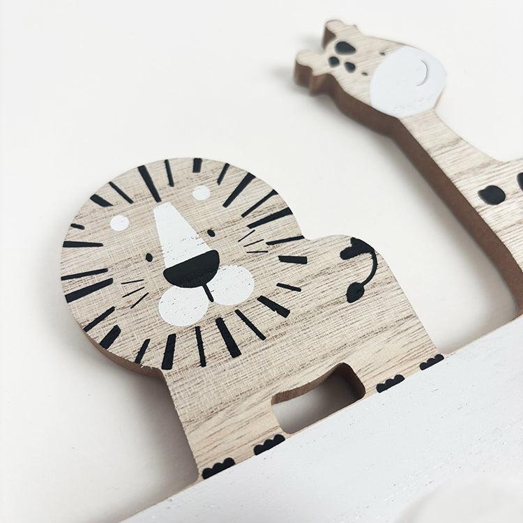 Photoframesandart Safari Animal Hooks | Wooden