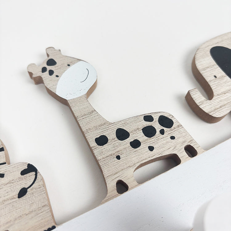 Photoframesandart Safari Animal Hooks | Wooden