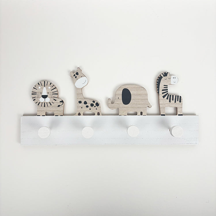 photoframesandart Safari Animal Hooks | Wooden