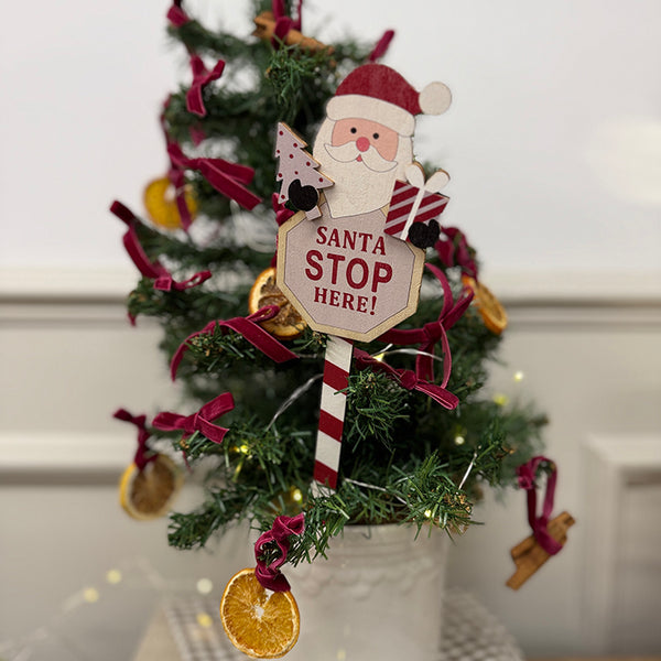 Photoframesandart Santa Stop Here Sign | Santa