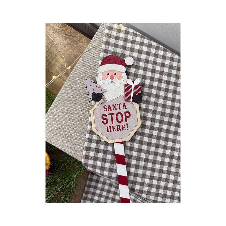 photoframesandart Santa Stop Here Sign | Santa