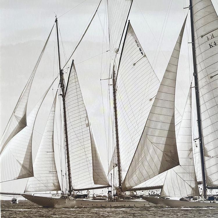 Photoframesandart Sepia Framed Art | Trio Of Sails