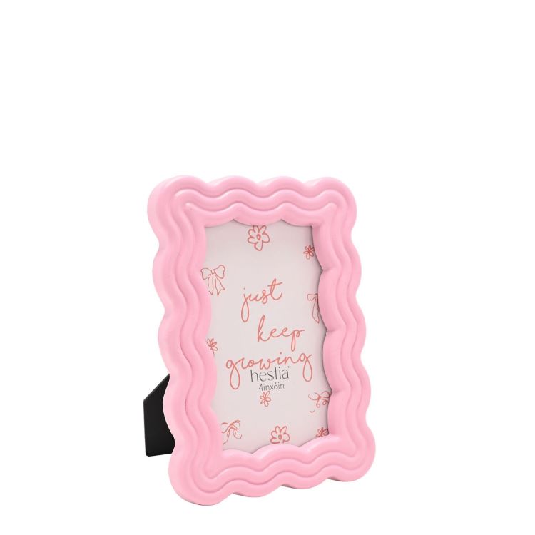 Photoframesandart Wiggly Pink Frame | 6x4"