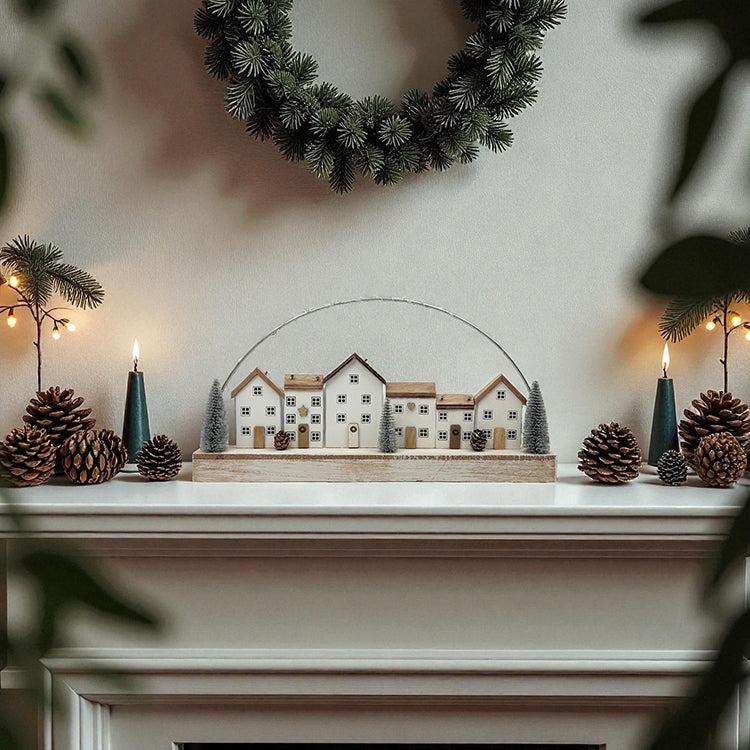 Photoframesandart Wooden LED House Scene | Large