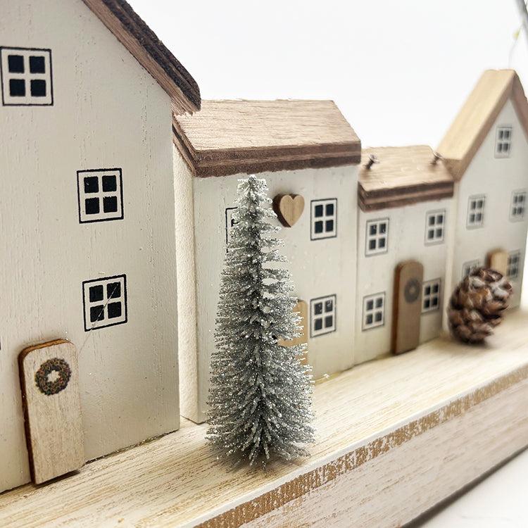 Photoframesandart Wooden LED House Scene | Large