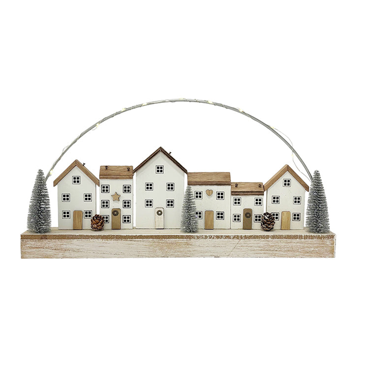 photoframesandart Wooden LED House Scene | Large
