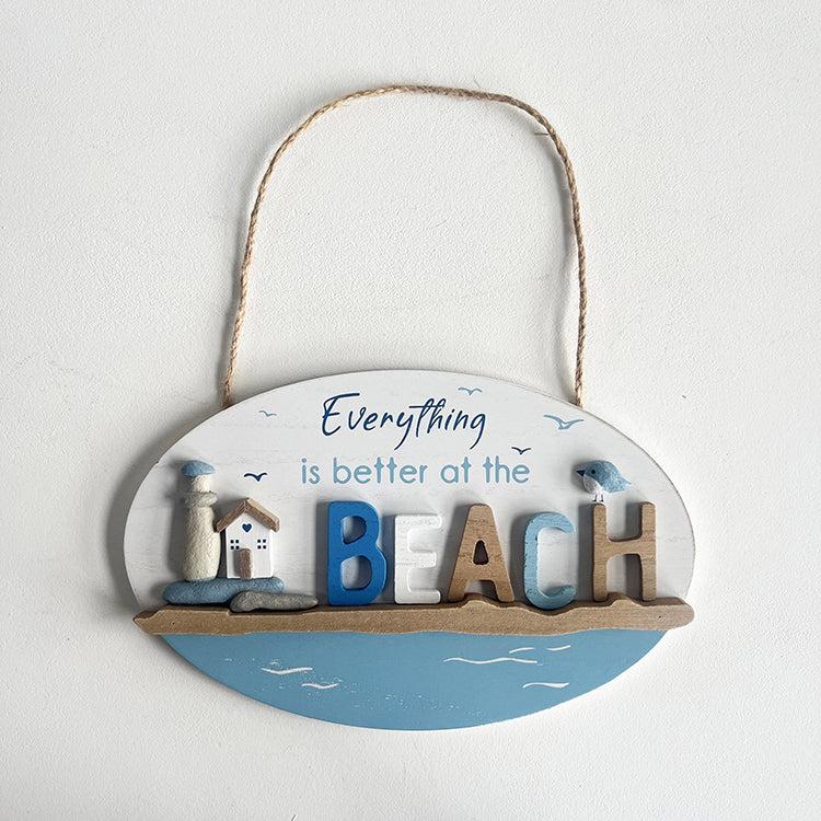 Photoframesandart Wooden Seaside Plaque | Oval