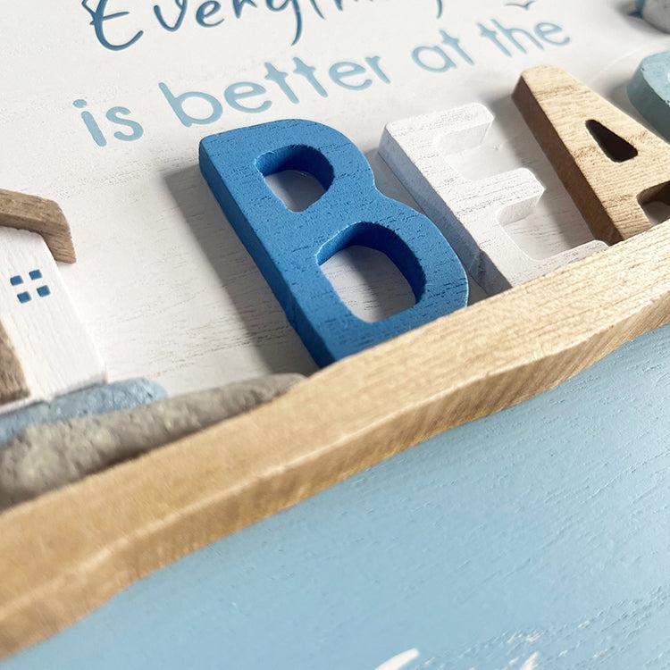 Photoframesandart Wooden Seaside Plaque | Oval