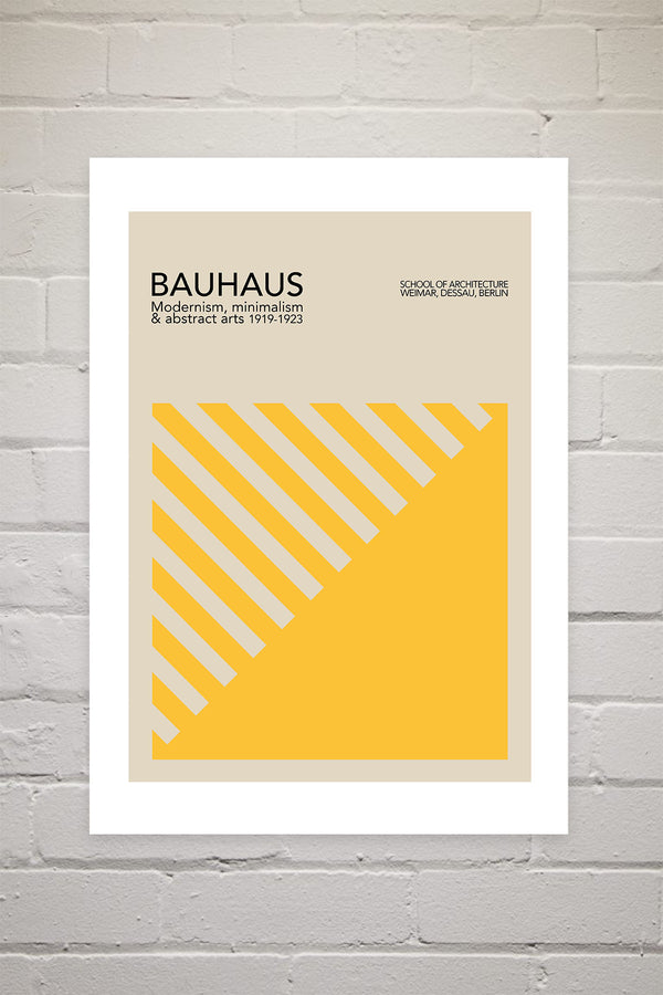 Photoframesandart Yellow Bauhaus | Luxe Poster Co