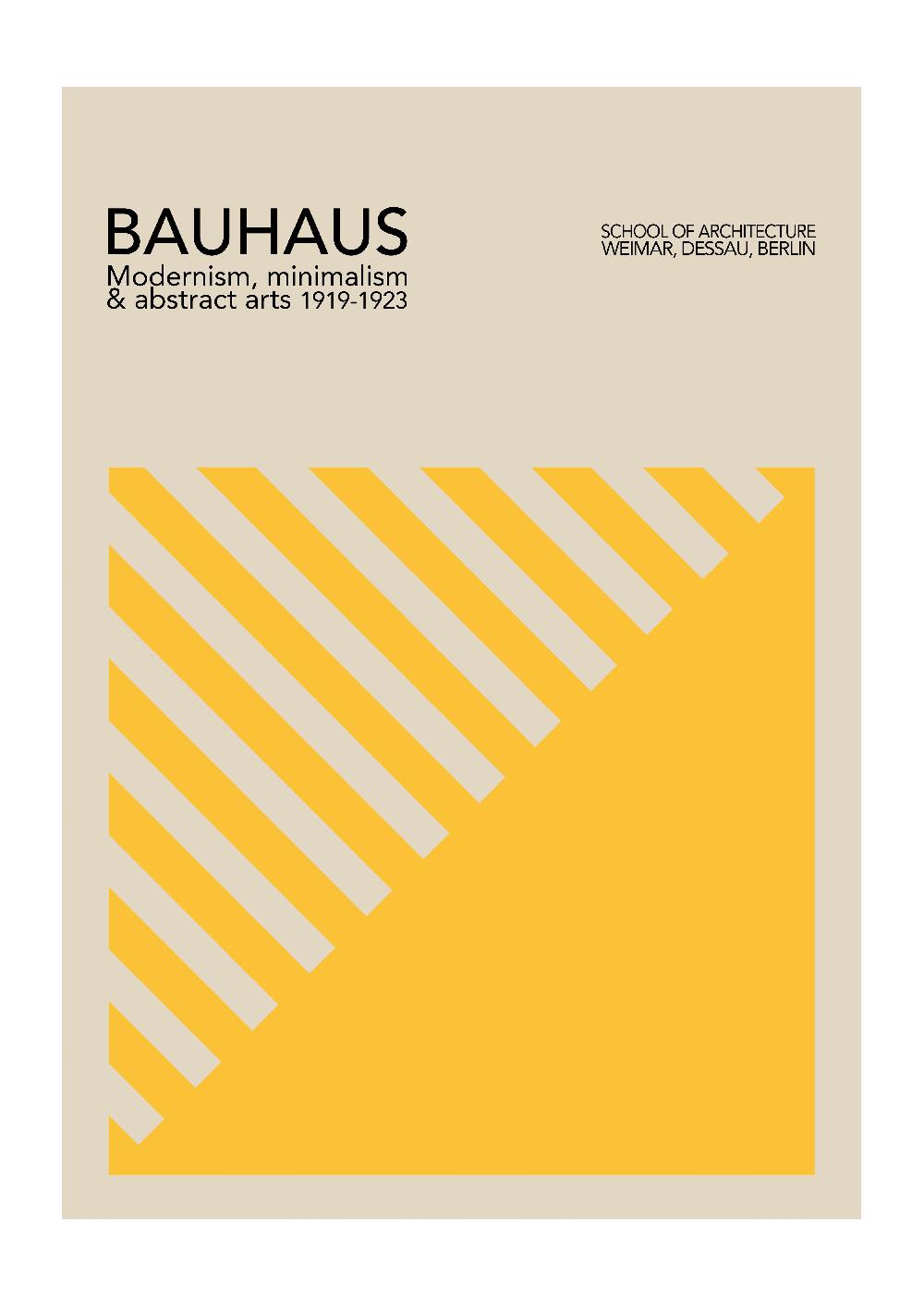 photoframesandart Yellow Bauhaus | Luxe Poster Co
