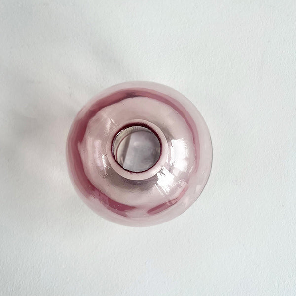 Photoframesandart Pink Glass Globe Bud Vases | Set Of 2