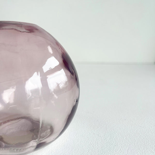 Photoframesandart Pink Glass Globe Bud Vases | Set Of 2