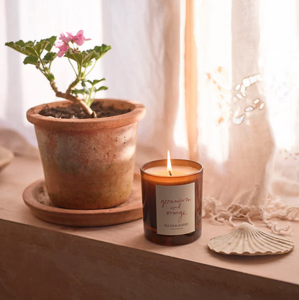 Photoframesandart Plum & Ashby Candle | Geranium & Orange