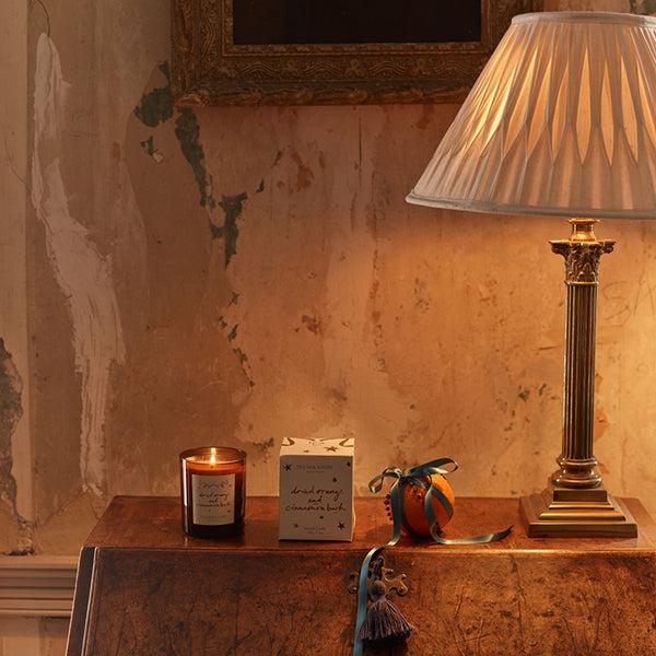 Photoframesandart Plum & Ashby Christmas Candle | Dried Orange & Cinnamon Bark