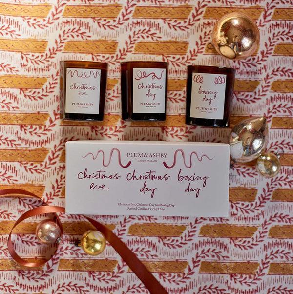 Photoframesandart Plum & Ashby Christmas Candle | Votive Candle Trio