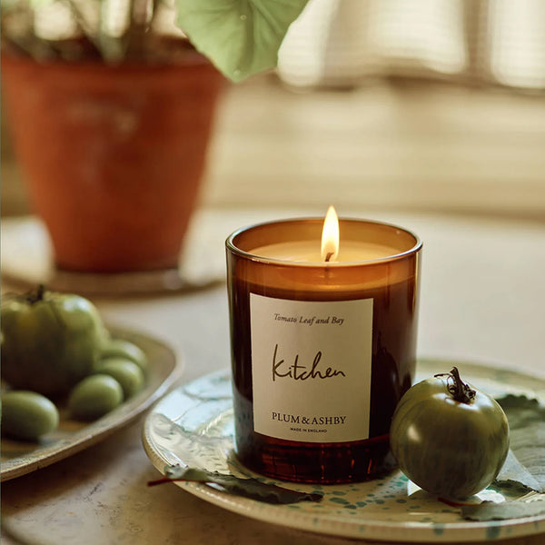 Photoframesandart Plum & Ashby Kitchen Candle | Tomato Leaf And Bay