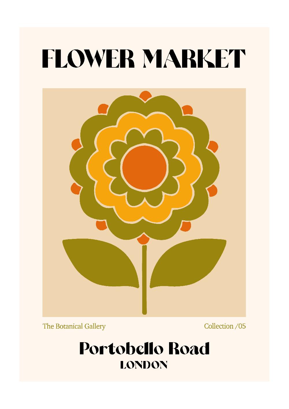 photoframesandart Portobello Road Flower Market | Luxe Poster Co