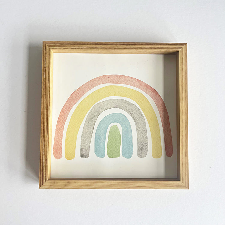 Photoframesandart Rainbow And Sunshine Nursery Framed Art | Set Of 3