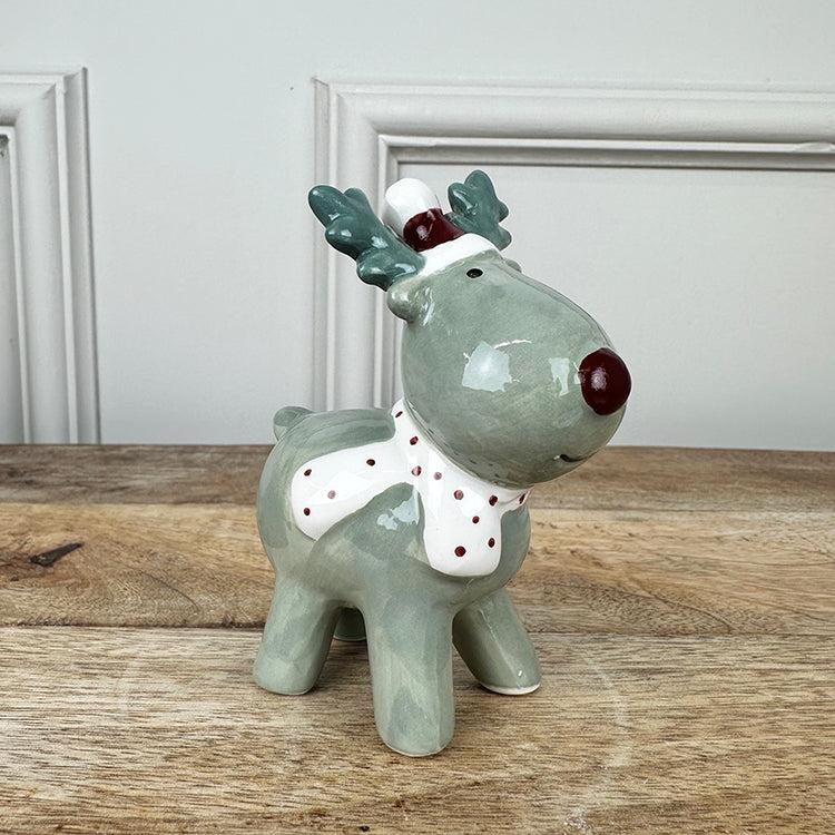 Photoframesandart Sage Green And Red Christmas Decorations | Set Of 3