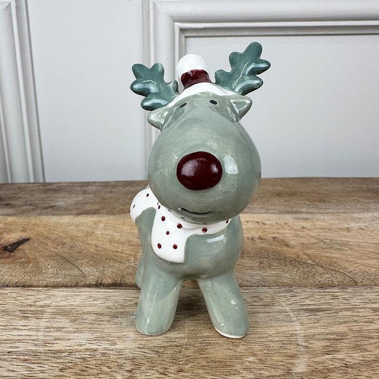 Photoframesandart Sage Green And Red Christmas Decorations | Set Of 3