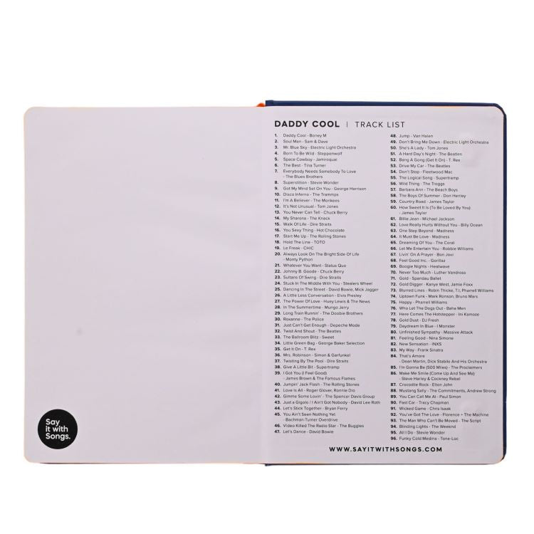 Photoframesandart Say It With Songs Notebook | Daddy Cool
