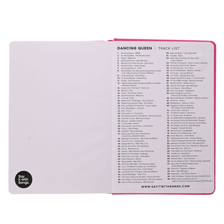 Photoframesandart Say It With Songs Notebook | Dancing Queen