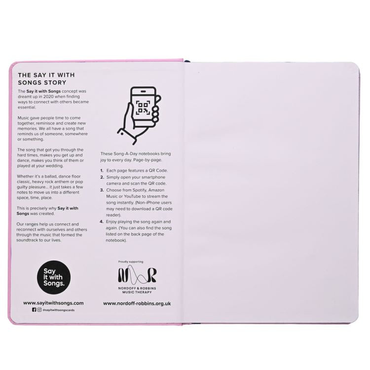 Photoframesandart Say It With Songs Notebook | Don't Stop Believing